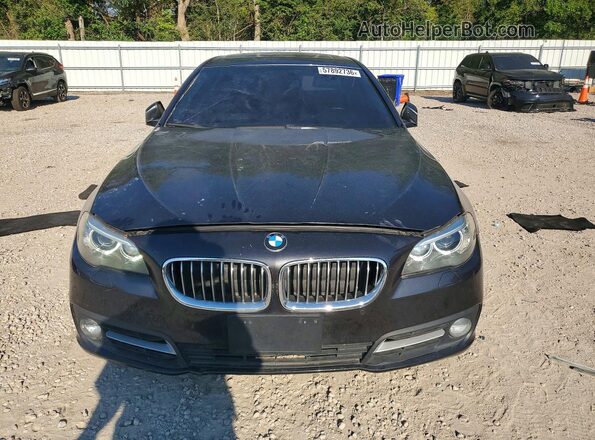 WBA5A7C51GG148868 2016 BMW 5 SERIES Black Вид спереду