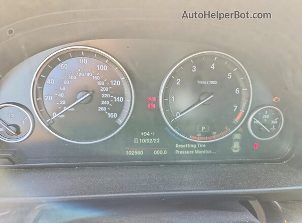 WBA5A7C52GG149947 2016 BMW 5 SERIES Black Սարքավորումների վահանակի տեսք