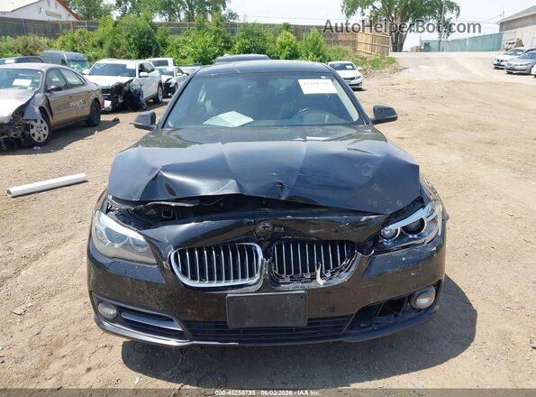 WBA5A7C53GG146250 2016 BMW 5 SERIES Black Widok zestawu wskaźników