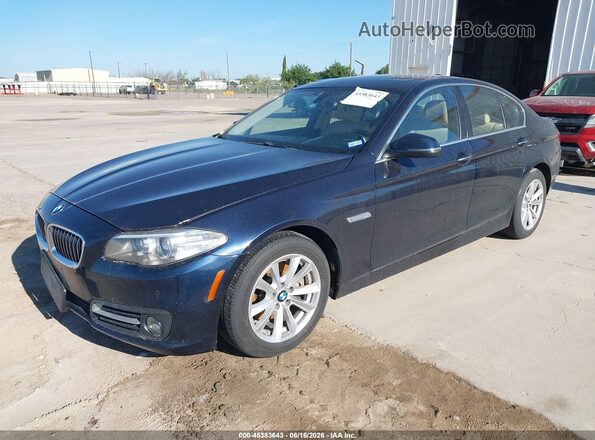 WBA5A7C55GG147786 2016 BMW 5 SERIES Blue Առջևի ձախ երեք քառորդ տեսարան