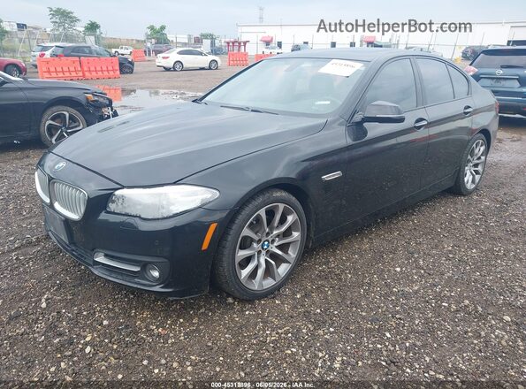 WBA5A7C58GG146003 2016 BMW 5 SERIES Black Front left