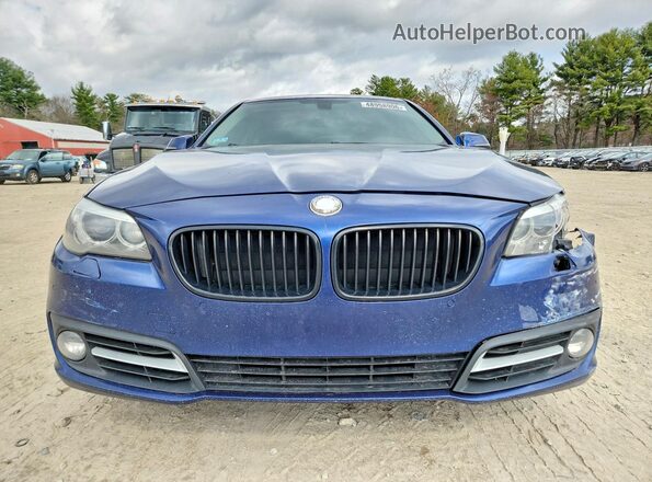 WBA5A7C59GG151405 2016 BMW 5 SERIES Blue Front view