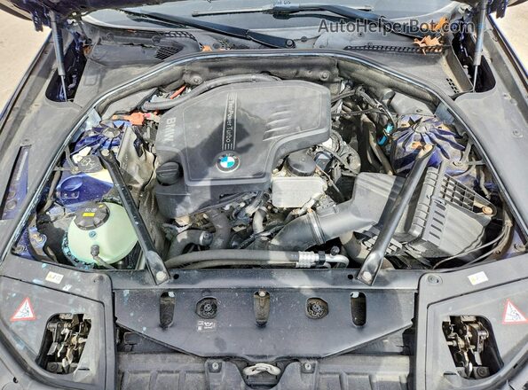 WBA5A7C59GG151405 2016 BMW 5 SERIES Blue Rear interior view