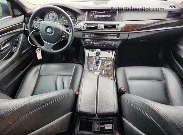 WBA5A7C59GG151405 2016 BMW 5 SERIES Blue Dashboard view