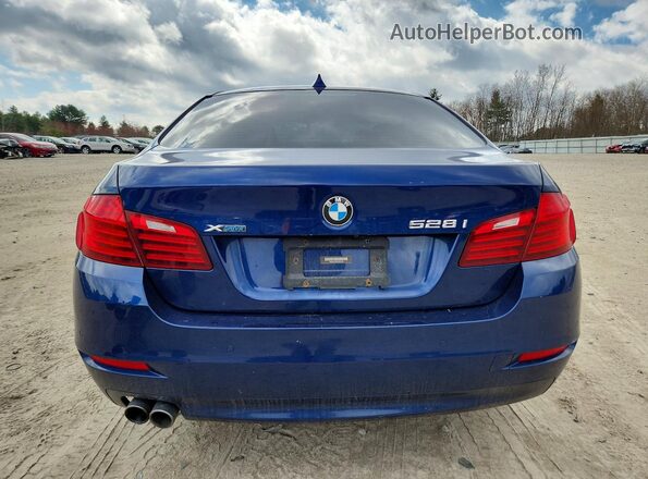 WBA5A7C59GG151405 2016 BMW 5 SERIES Blue Rear view