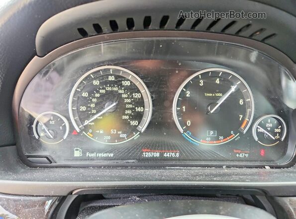 WBA5A7C59GG151405 2016 BMW 5 SERIES Blue Instrument cluster view