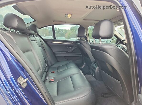 WBA5A7C59GG151405 2016 BMW 5 SERIES Blue Rear seats view