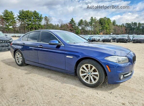 WBA5A7C59GG151405 2016 BMW 5 SERIES Blue Front right