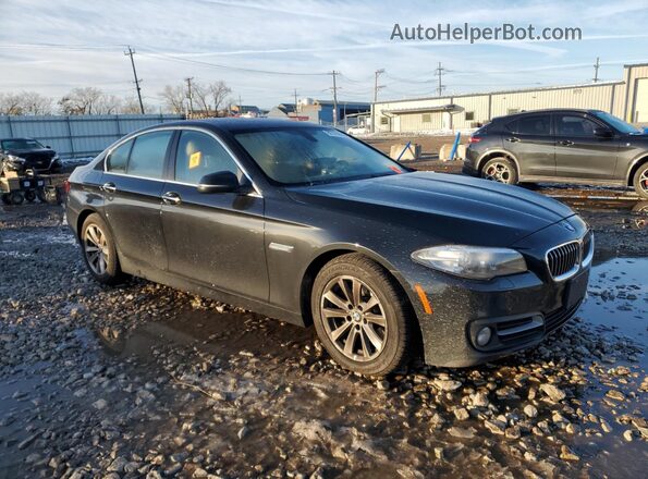 WBA5A7C59GG151954 2016 BMW 5 SERIES Black Front right