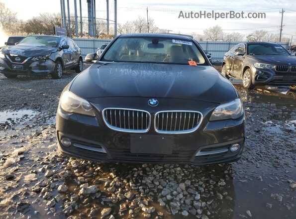 WBA5A7C59GG151954 2016 BMW 5 SERIES Black Front view