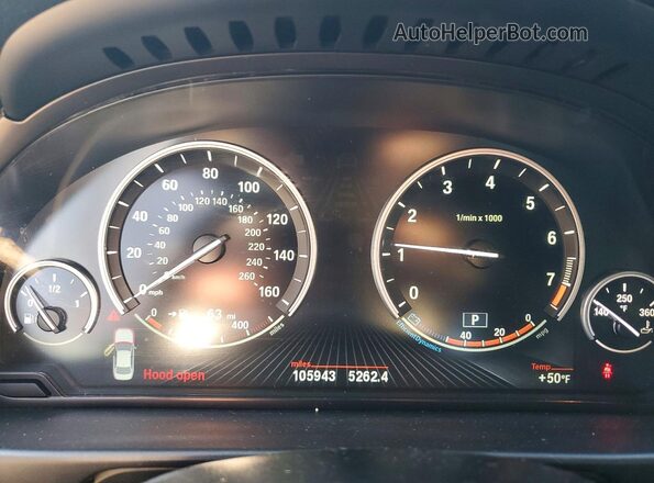 WBA5B1C51GG551341 2016 BMW 5 SERIES Silver Vista del cuadro de instrumentos