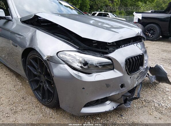 WBA5B1C51GG551615 2016 BMW 5 SERIES Gray Front view