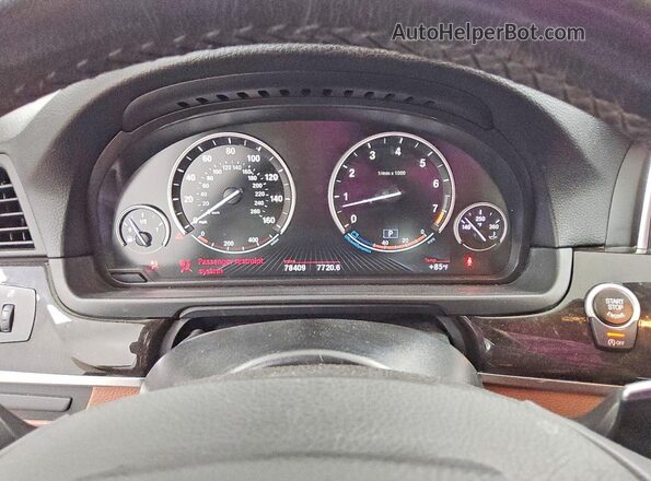 WBA5B1C57GG134905 2016 BMW 5 SERIES White Vista del cuadro de instrumentos