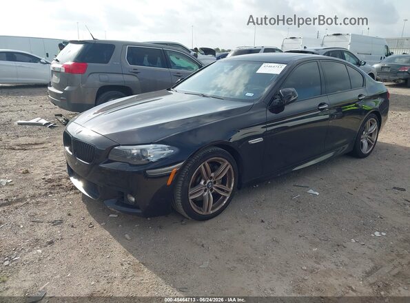 WBA5B1C58GG553068 2016 BMW 5 SERIES Black Vista tres cuartos delantera izquierda