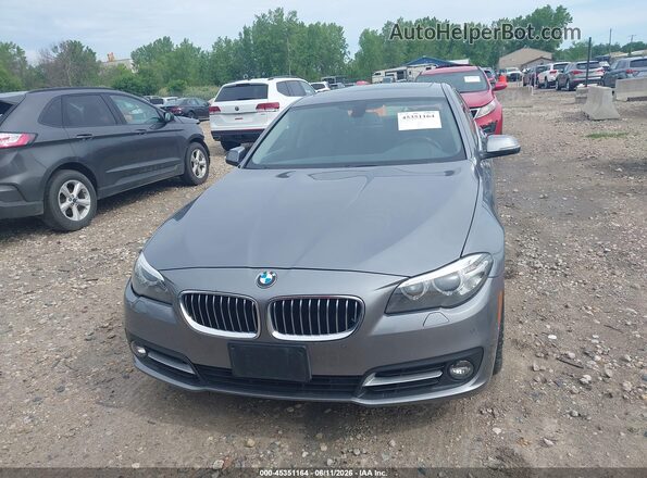 WBA5B3C50GD549738 2016 BMW 5 SERIES Gray Instrument cluster view