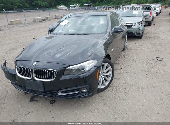 WBA5B3C50GG259076 2016 BMW 5 SERIES Black Przód lewy