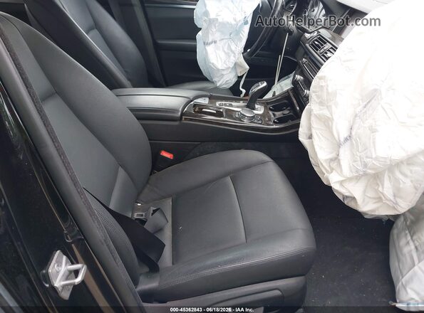 WBA5B3C50GG259076 2016 BMW 5 SERIES Black Widok wnętrza z przodu