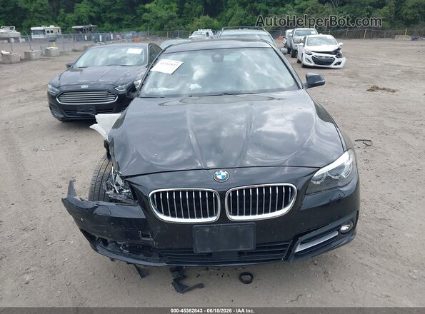 WBA5B3C50GG259076 2016 BMW 5 SERIES Black Widok zestawu wskaźników