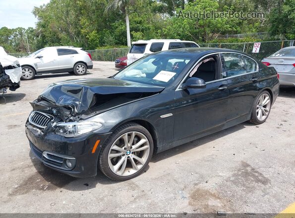 WBA5B3C50GG259658 2016 BMW 5 SERIES Черный Передняя левая четверть