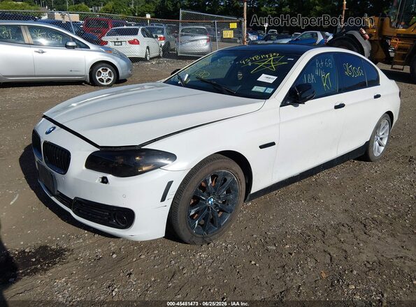 WBA5B3C51GG259443 2016 BMW 5 SERIES White Առջևի ձախ երեք քառորդ տեսարան