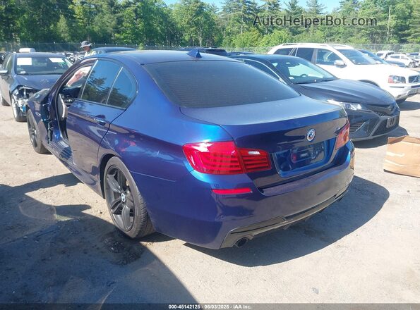 WBA5B3C52GG255806 2016 BMW 5 SERIES Синий Задняя левая четверть