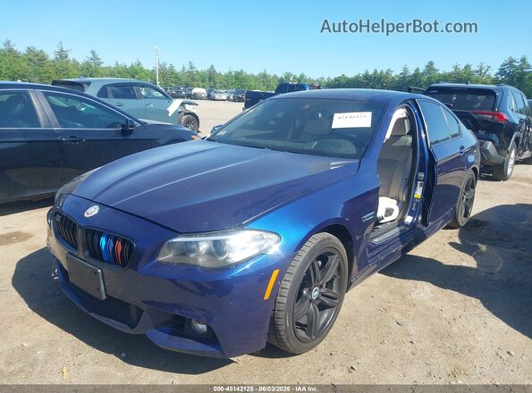 WBA5B3C52GG255806 2016 BMW 5 SERIES Синий Передняя левая четверть
