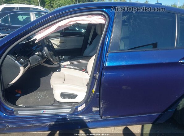 WBA5B3C52GG255806 2016 BMW 5 SERIES Синий Панорамный вид салона 360°