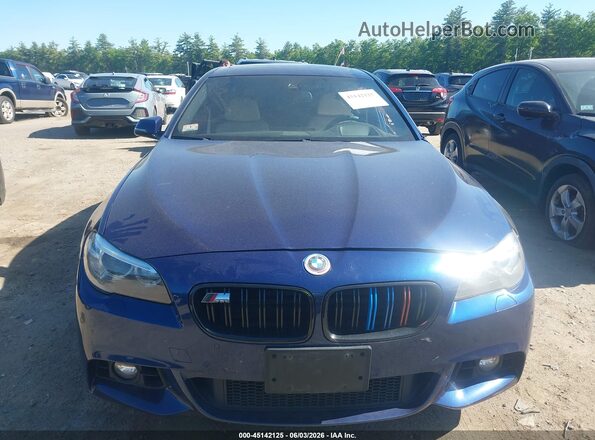 WBA5B3C52GG255806 2016 BMW 5 SERIES Синий Вид щитка приборов