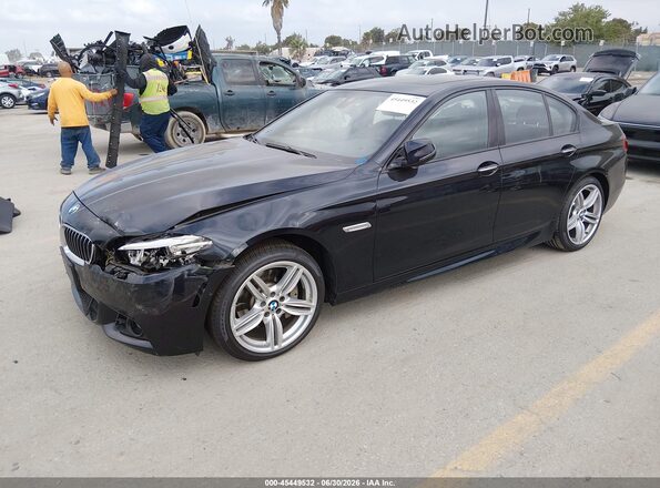 WBA5B3C53GG253904 2016 BMW 5 SERIES Black Przód lewy