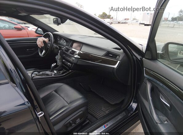 WBA5B3C53GG253904 2016 BMW 5 SERIES Black Widok wnętrza z przodu