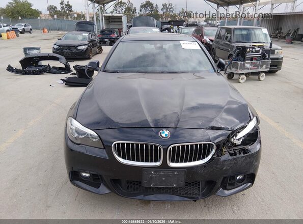 WBA5B3C53GG253904 2016 BMW 5 SERIES Black Widok zestawu wskaźników