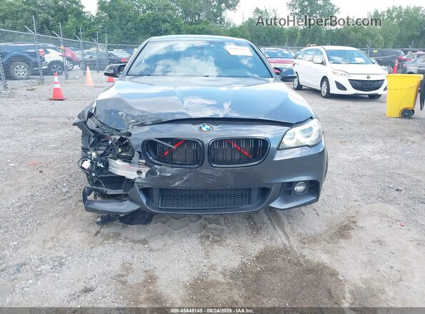 WBA5B3C5XGG254676 2016 BMW 5 SERIES Gray Front view