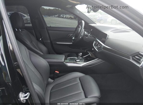 WBA5R1C50KFH14591 2019 BMW 3 SERIES Black წინა სალონის ხედი