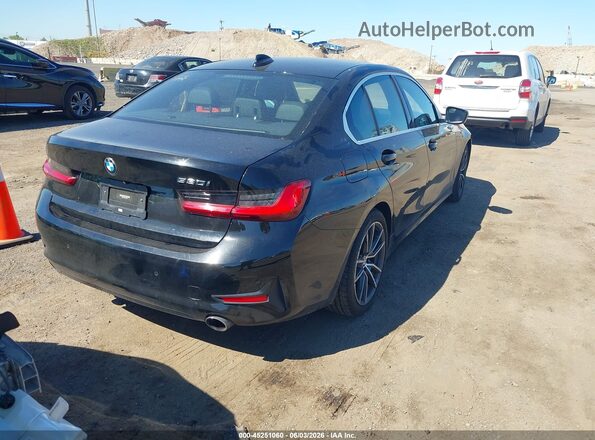 WBA5R1C52KAK10182 2019 BMW 3 SERIES Черный Задняя правая четверть