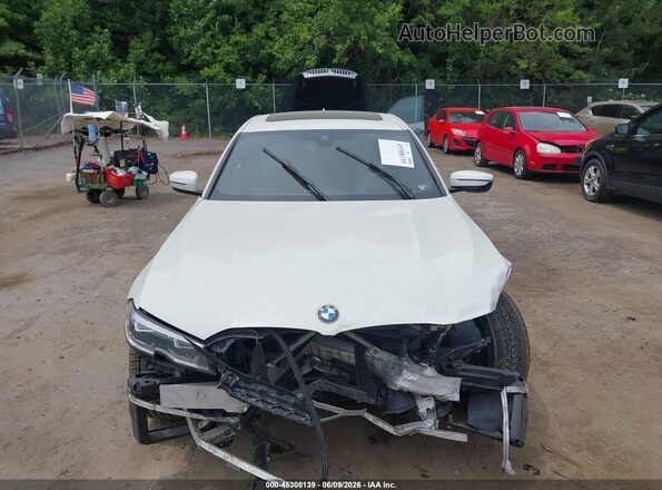 WBA5R1C56KFH05734 2019 BMW 3 SERIES White Widok zestawu wskaźników