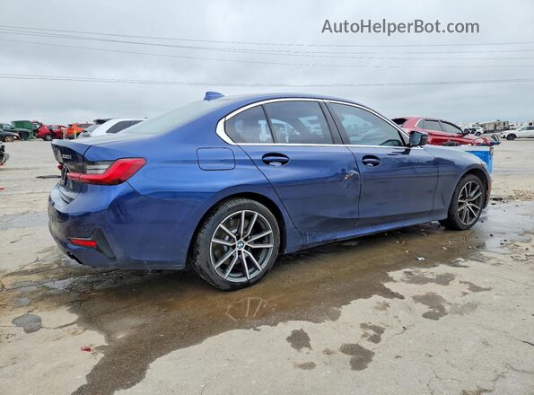 WBA5R1C58KAK11269 2019 BMW 3 SERIES Синий Задняя правая четверть