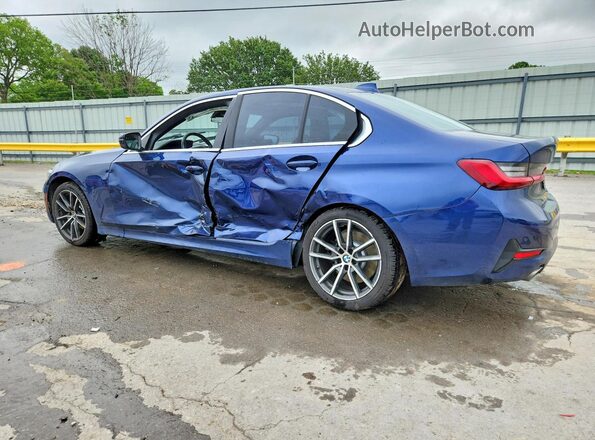 WBA5R1C58KAK11269 2019 BMW 3 SERIES Синий Задняя левая четверть