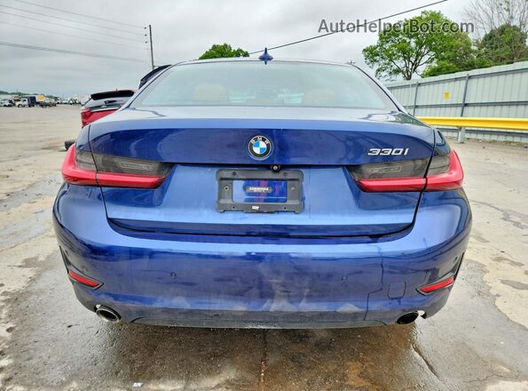 WBA5R1C58KAK11269 2019 BMW 3 SERIES Синий Вид сзади