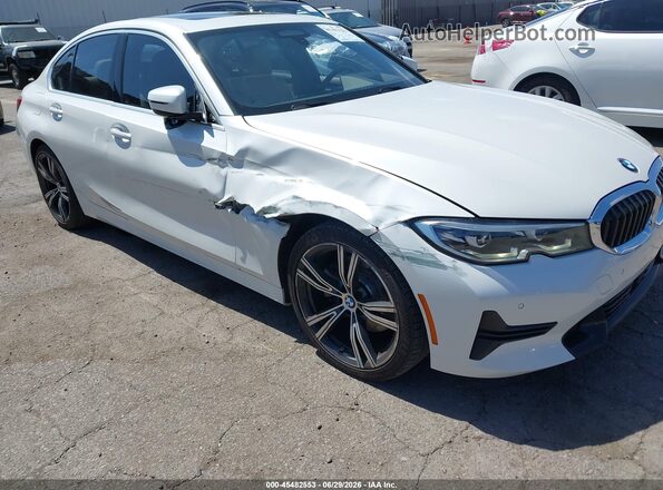 WBA5R1C59KAJ98600 2019 BMW 3 SERIES White Front view