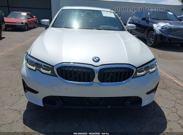 WBA5R1C59KAJ98600 2019 BMW 3 SERIES White Instrument cluster view