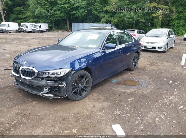 WBA5R7C00LFH90594 2020 BMW 3 SERIES Blue Front left