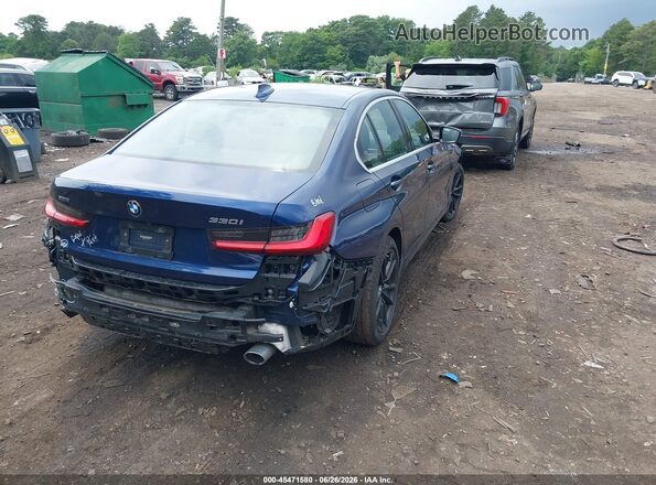 WBA5R7C00LFH90594 2020 BMW 3 SERIES Blue Rear right