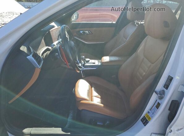 WBA5R7C08LFH42521 2020 BMW 3 SERIES White Вид салону спереду