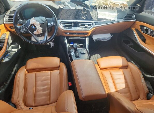WBA5R7C50KAJ80473 2019 BMW 3 SERIES White Առջևի վահանակի տեսք