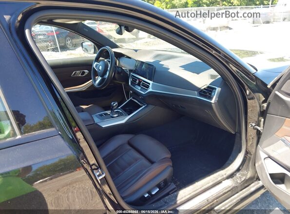 WBA5R7C50KFH15419 2019 BMW 3 SERIES Black წინა სალონის ხედი