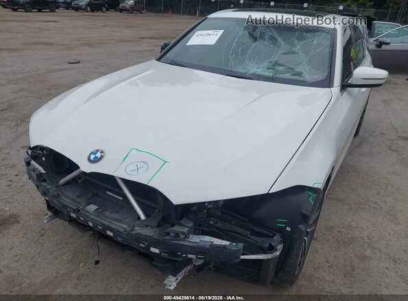 WBA5R7C51KFH17230 2019 BMW 3 SERIES White Widok z przodu