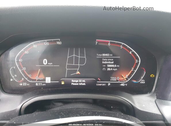 WBA5R7C51KFH17230 2019 BMW 3 SERIES White Widok tylnych siedzeń