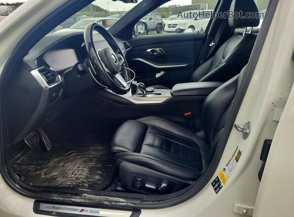 WBA5R7C53KAJ78345 2019 BMW 3 SERIES White Widok wnętrza z przodu