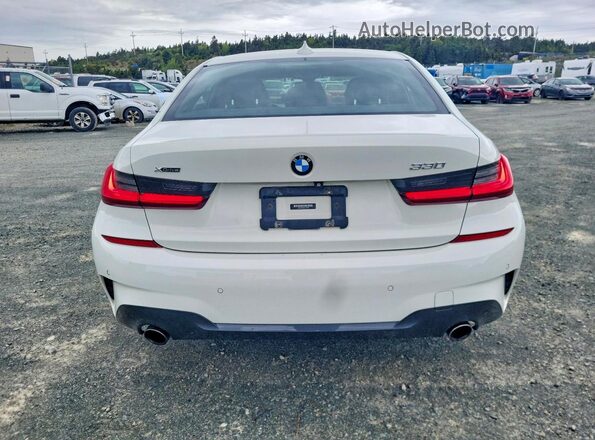 WBA5R7C53KAJ78345 2019 BMW 3 SERIES White Widok z tyłu
