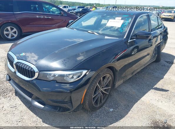 WBA5R7C55KAJ80968 2019 BMW 3 SERIES Black წინა მარცხენა ხედი სამი მეოთხედიდან